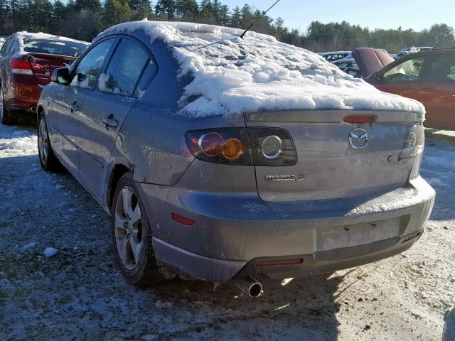 JM1BK124561416637 - 2006 MAZDA 3 S GRAY photo 3