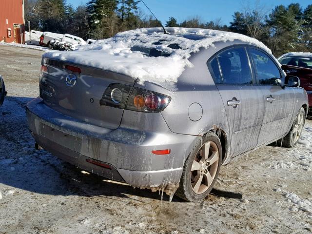 JM1BK124561416637 - 2006 MAZDA 3 S GRAY photo 4