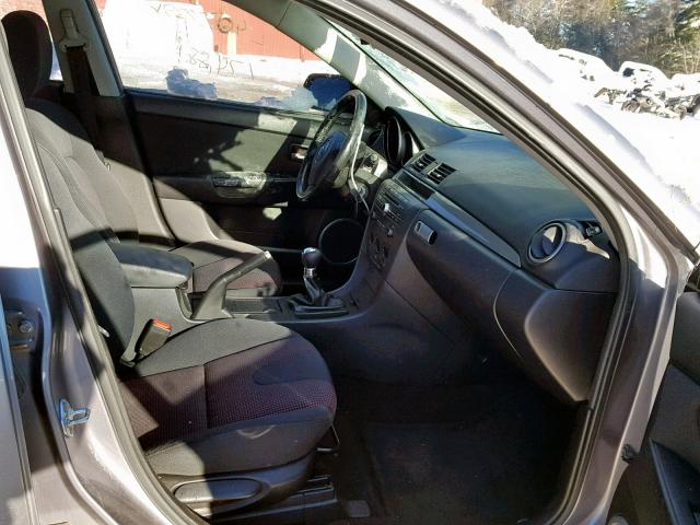 JM1BK124561416637 - 2006 MAZDA 3 S GRAY photo 5