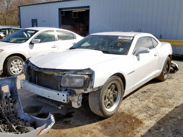 2G1FE1E31C9194769 - 2012 CHEVROLET CAMARO LS WHITE photo 2