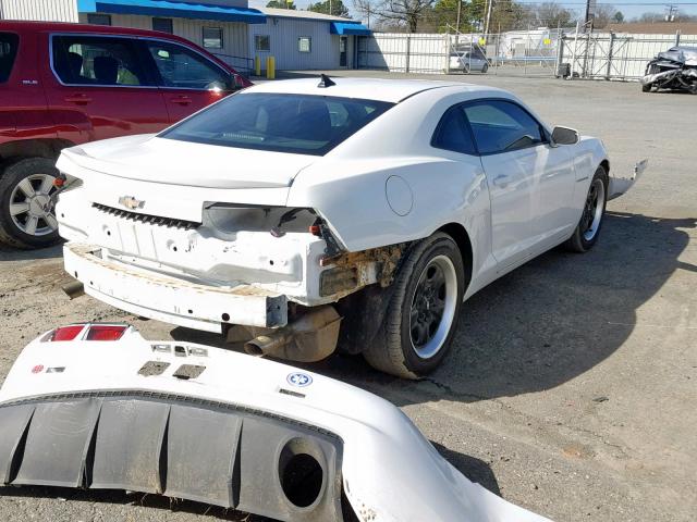 2G1FE1E31C9194769 - 2012 CHEVROLET CAMARO LS WHITE photo 4