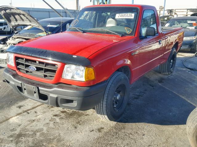 1FTYR10D12TA19207 - 2002 FORD RANGER RED photo 2