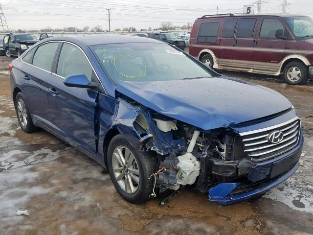 5NPE24AF2GH260326 - 2016 HYUNDAI SONATA SE BLUE photo 1