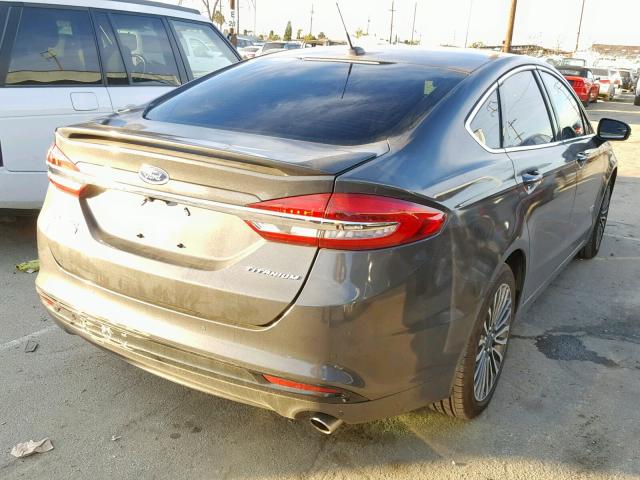 3FA6P0SU2JR253219 - 2018 FORD FUSION TIT GRAY photo 4