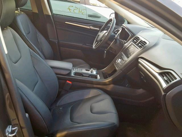 3FA6P0SU2JR253219 - 2018 FORD FUSION TIT GRAY photo 5