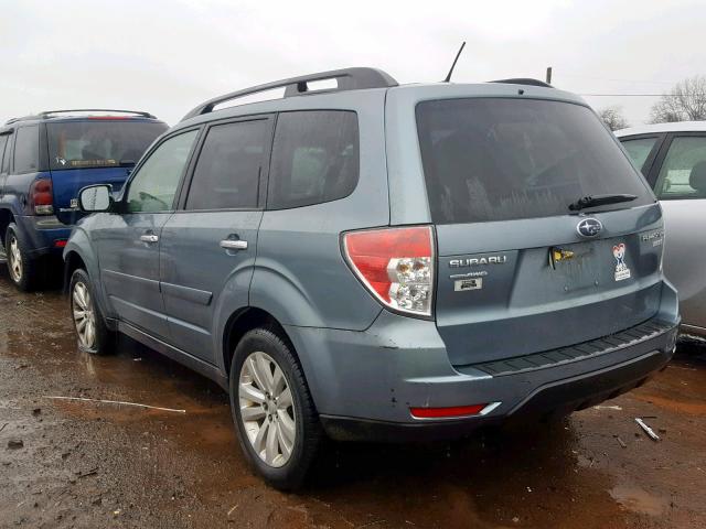 JF2SHAEC4BH735189 - 2011 SUBARU FORESTER L BLUE photo 3