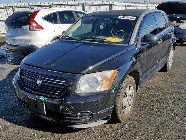 1B3HB28B27D269605 - 2007 DODGE CALIBER BLACK photo 2