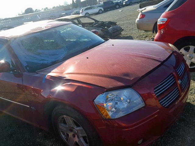 2D4FV47V76H462793 - 2006 DODGE MAGNUM SXT RED photo 9