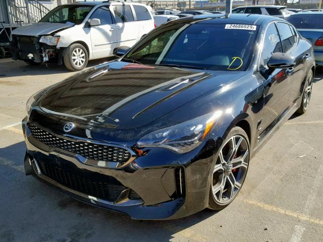 KNAE45LC9J6018165 - 2018 KIA STINGER GT BLACK photo 2