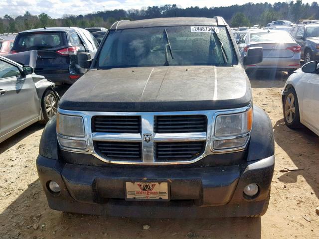 1D8GT28K78W104308 - 2008 DODGE NITRO SXT BLACK photo 9