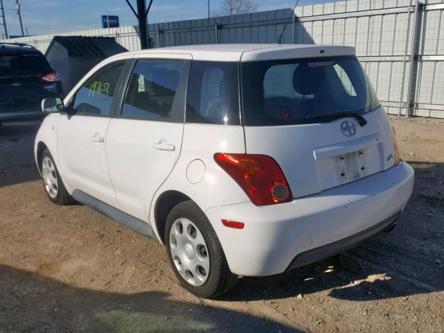 JTKKT624440045959 - 2004 TOYOTA SCION XA WHITE photo 3