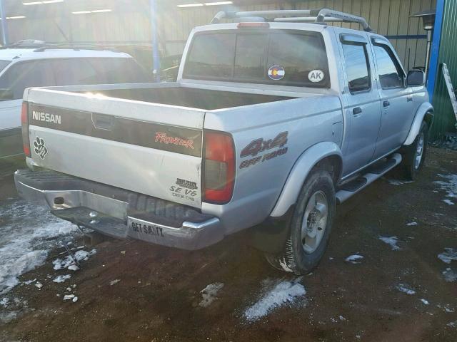 1N6ED27Y6YC421875 - 2000 NISSAN FRONTIER C SILVER photo 4