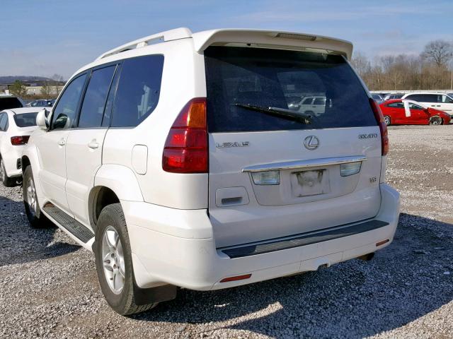 JTJBT20X340039998 - 2004 LEXUS GX 470 WHITE photo 3