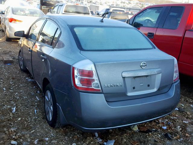 3N1AB61E98L765589 - 2008 NISSAN SENTRA 2.0 GRAY photo 3