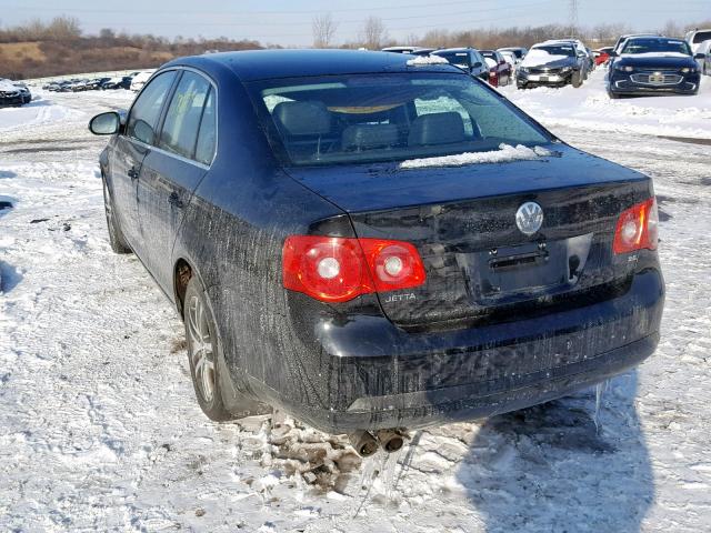 3VWRF71K86M688962 - 2006 VOLKSWAGEN JETTA 2.5 BLACK photo 3