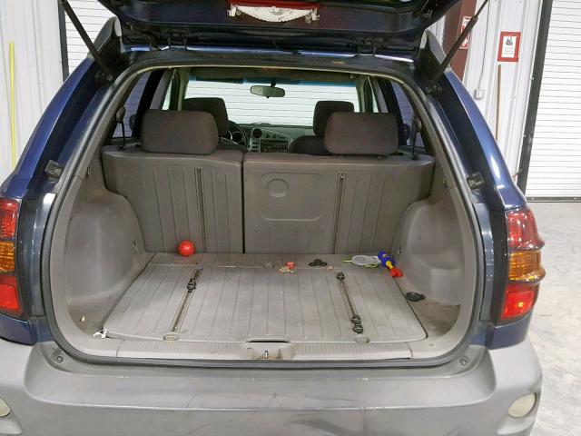 5Y2SL63865Z440019 - 2005 PONTIAC VIBE BLUE photo 9