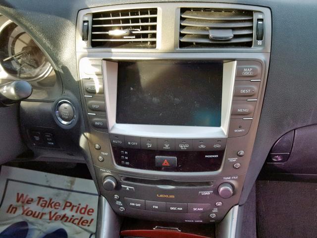 JTHBK262065025420 - 2006 LEXUS IS 250 SILVER photo 9