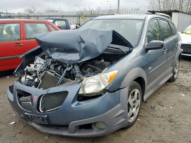 5Y2SL65816Z406701 - 2006 PONTIAC VIBE BLUE photo 2