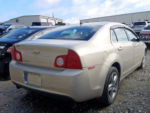 1G1ZC5EB0AF156147 - 2010 CHEVROLET MALIBU 1LT GOLD photo 4