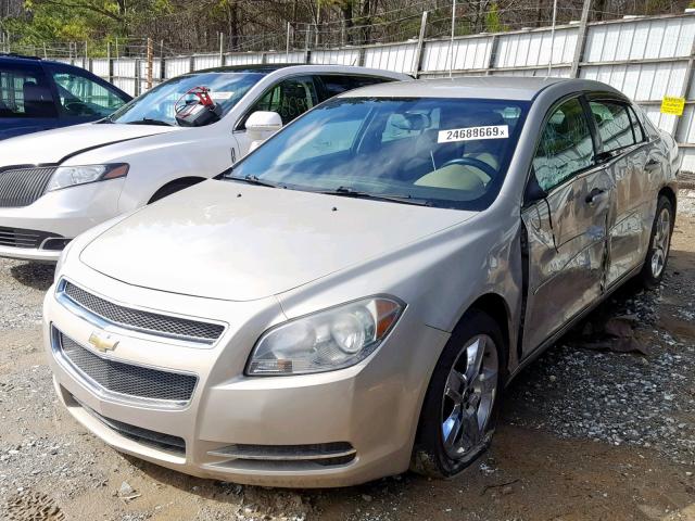 1G1ZC5EB0AF156147 - 2010 CHEVROLET MALIBU 1LT GOLD photo 9