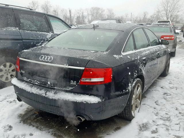 WAUEH74F16N093190 - 2006 AUDI A6 S-LINE BLACK photo 4