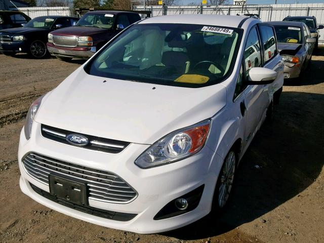 1FADP5CU0EL507095 - 2014 FORD C-MAX PREM WHITE photo 2