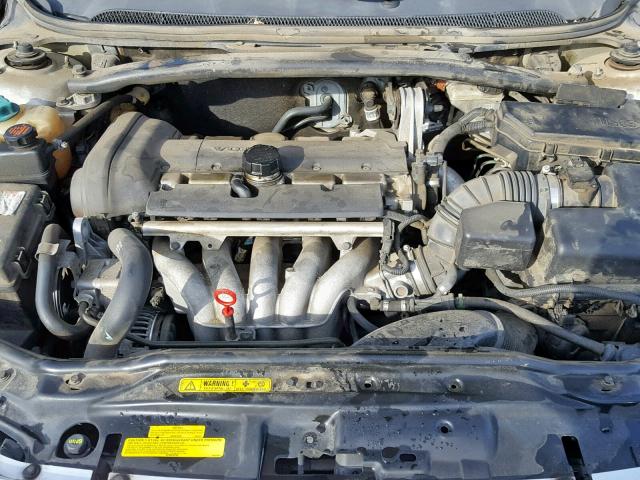 YV1RS61T742419481 - 2004 VOLVO S60 SILVER photo 7