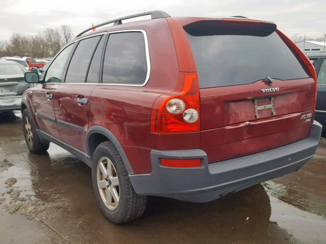 YV1CM59H941066984 - 2004 VOLVO XC90 BURGUNDY photo 3