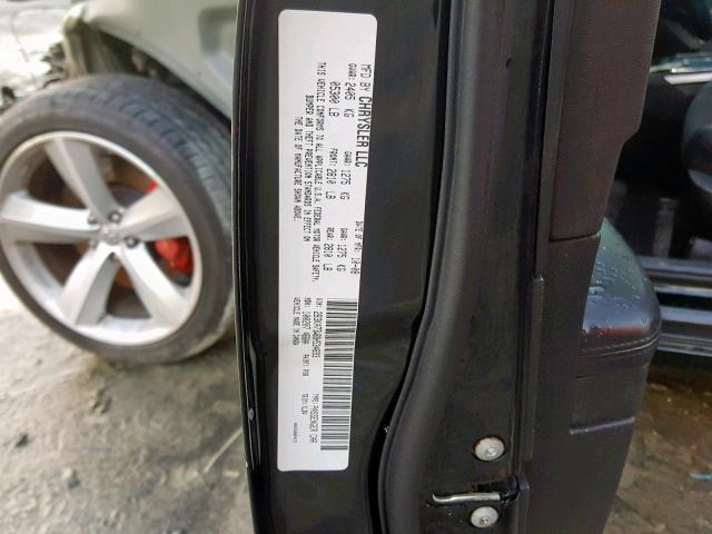 2B3KA73W69H534693 - 2009 DODGE CHARGER SR BLACK photo 10