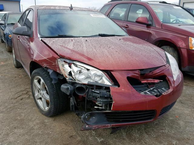 1G2ZH57N894169014 - 2009 PONTIAC G6 GT BURGUNDY photo 1