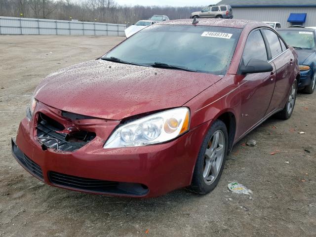 1G2ZH57N894169014 - 2009 PONTIAC G6 GT BURGUNDY photo 2