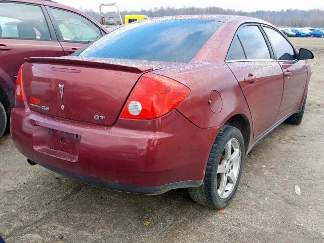 1G2ZH57N894169014 - 2009 PONTIAC G6 GT BURGUNDY photo 4