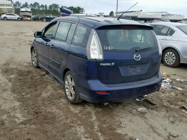 JM1CR293080323956 - 2008 MAZDA 5 BLUE photo 3