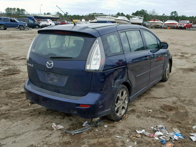 JM1CR293080323956 - 2008 MAZDA 5 BLUE photo 4