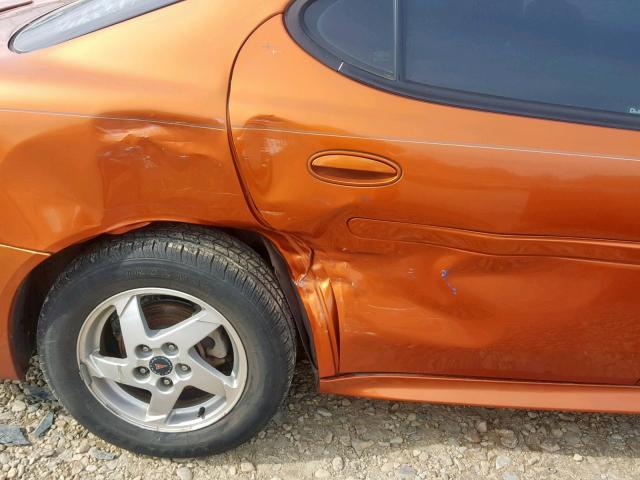 2G2WS522341273075 - 2004 PONTIAC GRAND PRIX ORANGE photo 9