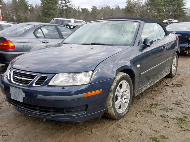 YS3FD79Y176000895 - 2007 SAAB 9-3 2.0T BLUE photo 2