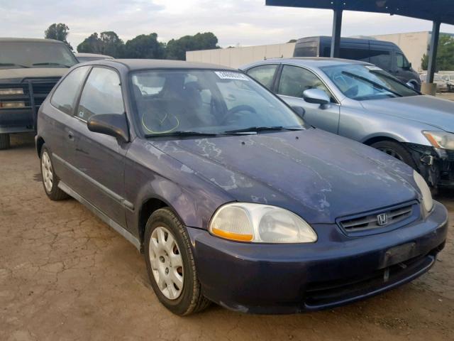 2HGEJ6349WH106599 - 1998 HONDA CIVIC DX BLUE photo 1