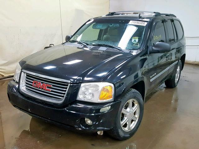 1GKDS13S862348158 - 2006 GMC ENVOY BLACK photo 2