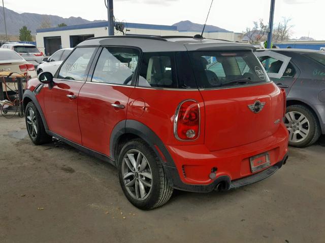 WMWZC3C51BWL80874 - 2011 MINI COOPER S C RED photo 3