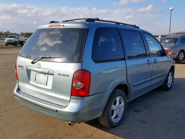 JM3LW28A630357022 - 2003 MAZDA MPV WAGON BLUE photo 4