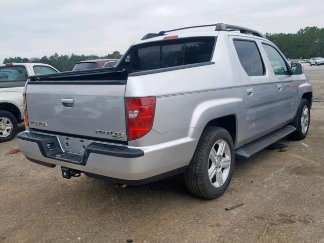 2HJYK16579H503003 - 2009 HONDA RIDGELINE SILVER photo 4