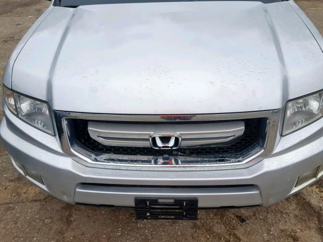 2HJYK16579H503003 - 2009 HONDA RIDGELINE SILVER photo 9