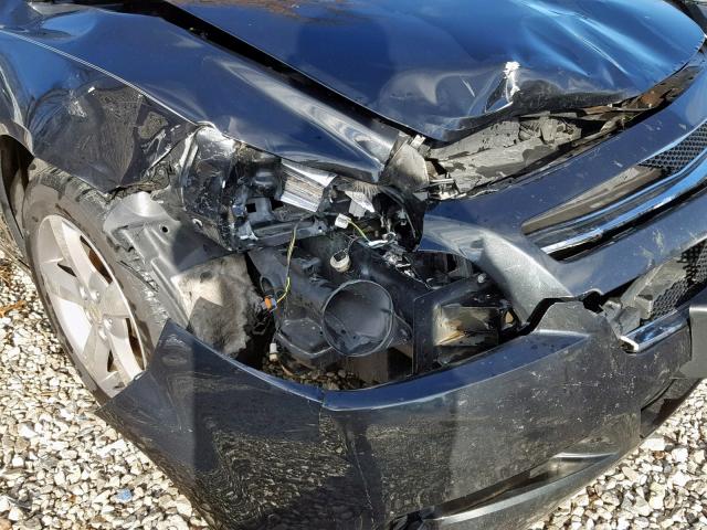 1G1ZC5EU8BF383427 - 2011 CHEVROLET MALIBU 1LT BLACK photo 9