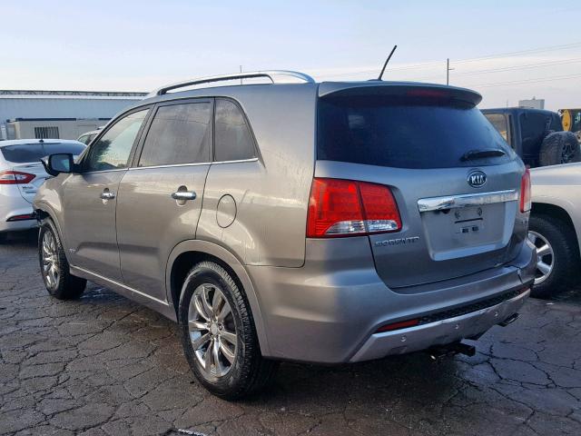 5XYKWDA2XBG150855 - 2011 KIA SORENTO SX GRAY photo 3