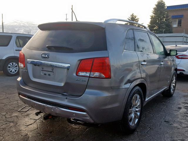 5XYKWDA2XBG150855 - 2011 KIA SORENTO SX GRAY photo 4