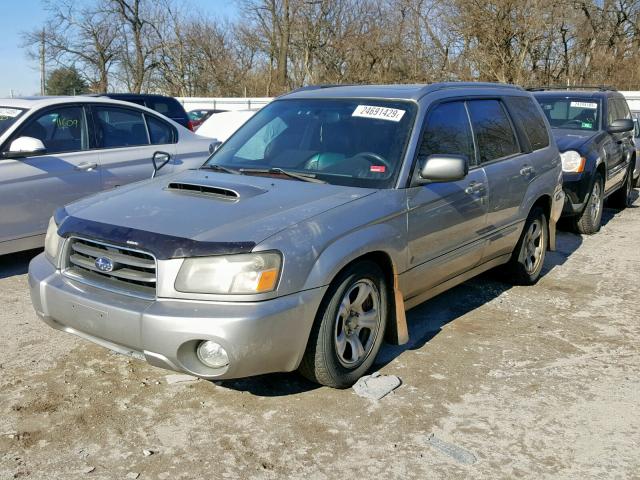 JF1SG69645H737330 - 2005 SUBARU FORESTER 2 SILVER photo 2