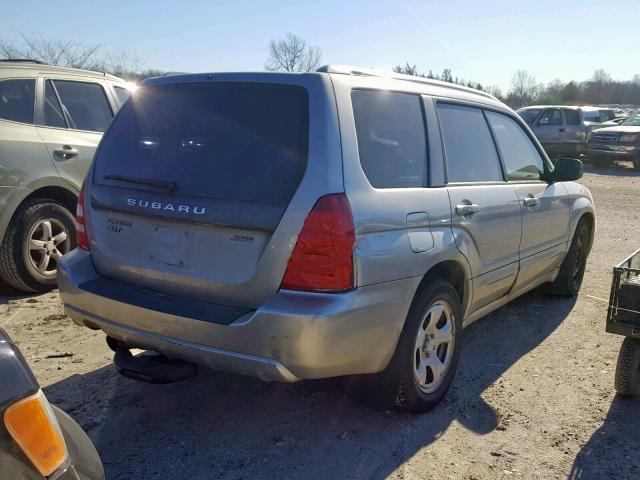 JF1SG69645H737330 - 2005 SUBARU FORESTER 2 SILVER photo 4