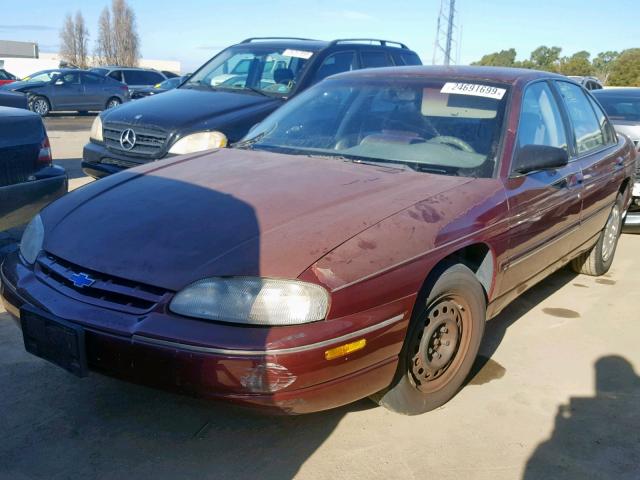 2G1WL52M8T1181204 - 1996 CHEVROLET LUMINA RED photo 2