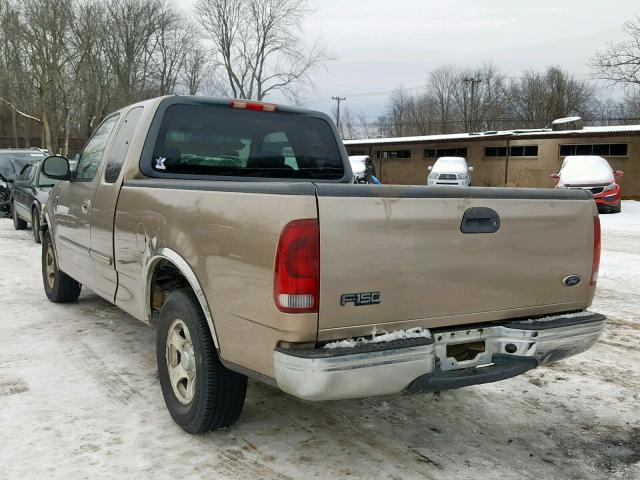 1FTRX17232KA94561 - 2002 FORD F150 BEIGE photo 3