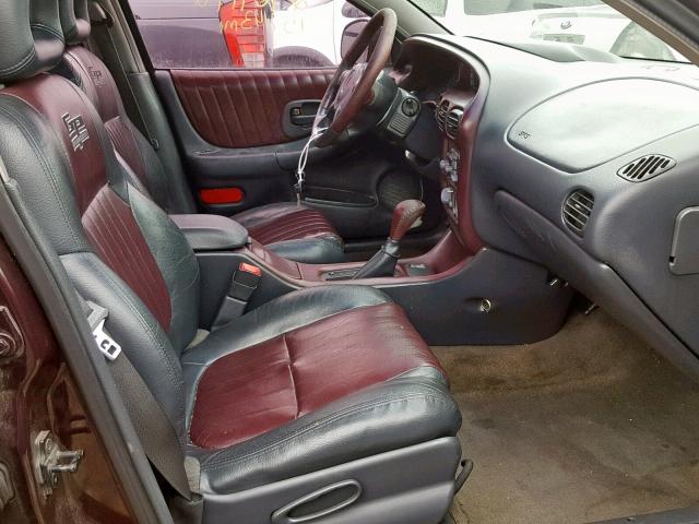 1G2WR52122F265722 - 2002 PONTIAC GRAND PRIX BURGUNDY photo 5